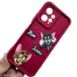 Redmi Note 12/ Redmi Note 12 4G DropShield Tom & Jerry Duo Case | 3D Playful Nostalgic Thick Silicone Cover (SMOOTH MAROON)