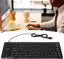 Foldable Silicone Keyboard, USB Waterproof Travel Gaming Wired Keypad, Rollup Wired Folding Keyboard Compatible with Windows, PC, Laptop, Mac Notebook Full Size (Black) (Flexible)