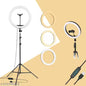 Buy 10 Inch LED Ring Light with Tripod – Dimmable, 3 Colour Modes for YouTube & Makeup